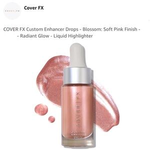 Cover Fx Custom Enhancer Drops in Blossom Metallic Highlighter Contour Sheen NIB